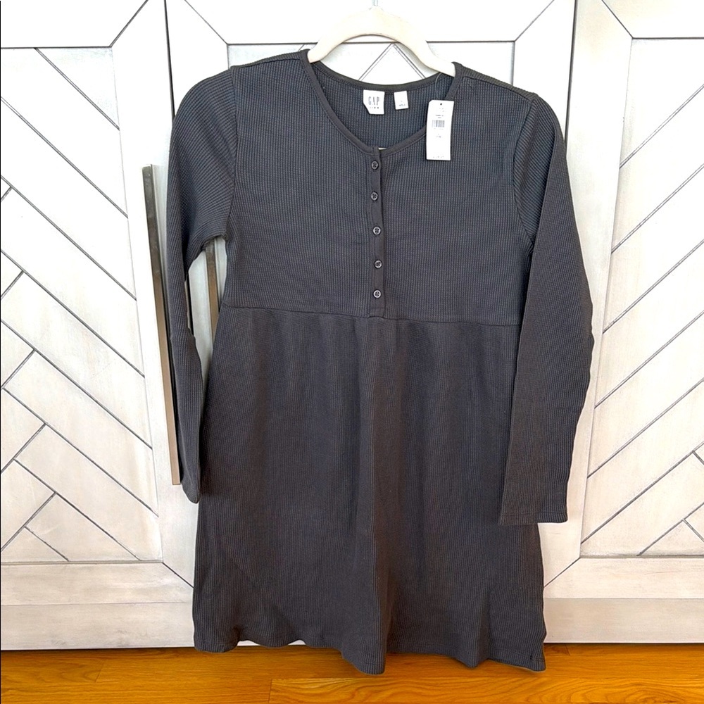 GAP Kids Gray Waffle Dress